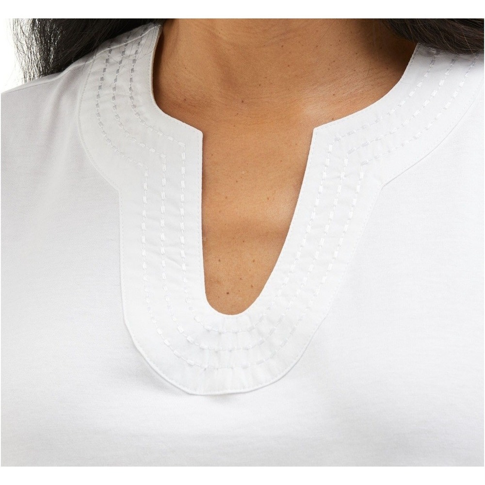 Rafaella Women's Short Sleeve V-Neck Top SIZE: XXL NWT‎ - Picture 3 of 5
